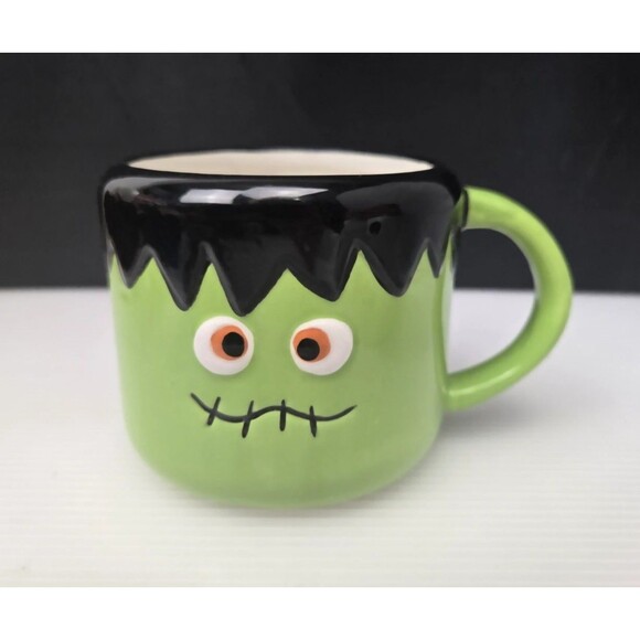 Frankenstein Monster Coffee Mug Tea Cup Figural Sculpted By Tag Halloween - Picture 1 of 10